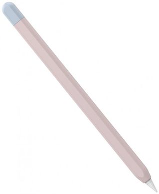 Чохол MIC Two Color Silicone Sleeve for Apple Pencil 2 - Pink/Light Blue, ціна | Фото