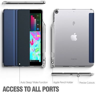 Чохол Poetic Lumos X Pencil Case for iPad 10.5 - Navy Blue, ціна | Фото