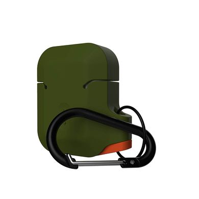Чохол UAG для Airpods Silicone - Olive Drab/Orange (10185E117297), ціна | Фото