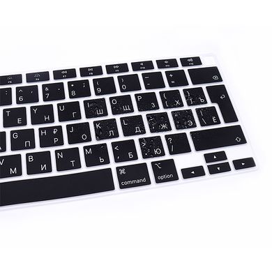 Накладка на клавиатуру STR для MacBook Air 13 (2020) - Черная EU (c русскими буквами), цена | Фото