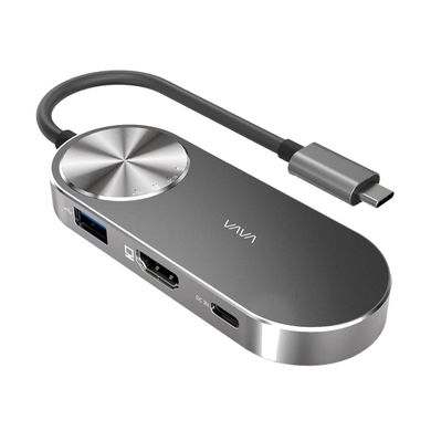 Перехідник VAVA USB C Hub with 100W Power Delivery, SD Card Reader, 4K HDMI Port, 2 USB 3.0 Ports, ціна | Фото