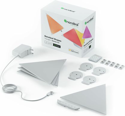 Розумна система освітлення Nanoleaf Shapes Triangles Starter Kit Apple Homekit - 4 шт., ціна | Фото