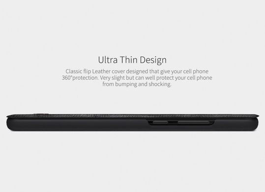 Кожаный чехол (книжка) Nillkin Qin Series для Samsung Galaxy A20 / A30 - Черный, цена | Фото