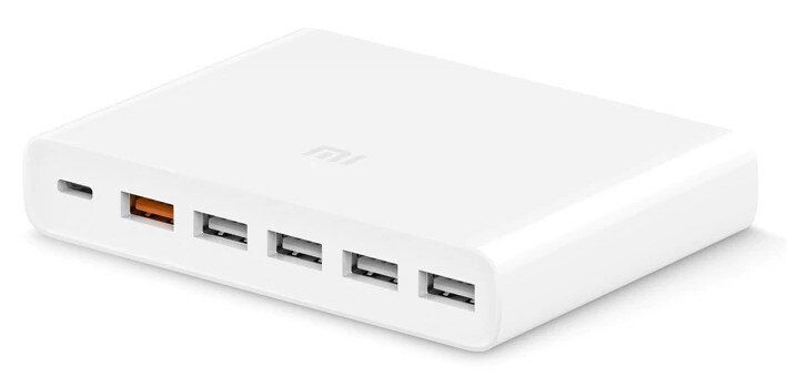 Мережевий зарядний пристрій Xiaomi Mi USB Multiple Hub Charger 6USB 60W White (CDQ06ZM), ціна | Фото