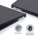 Пластиковая накладка c силиконовым бампером STR Dual Color Hard Case for MacBook Pro 13 (2016-2022) - Black/Black, цена | Фото 3
