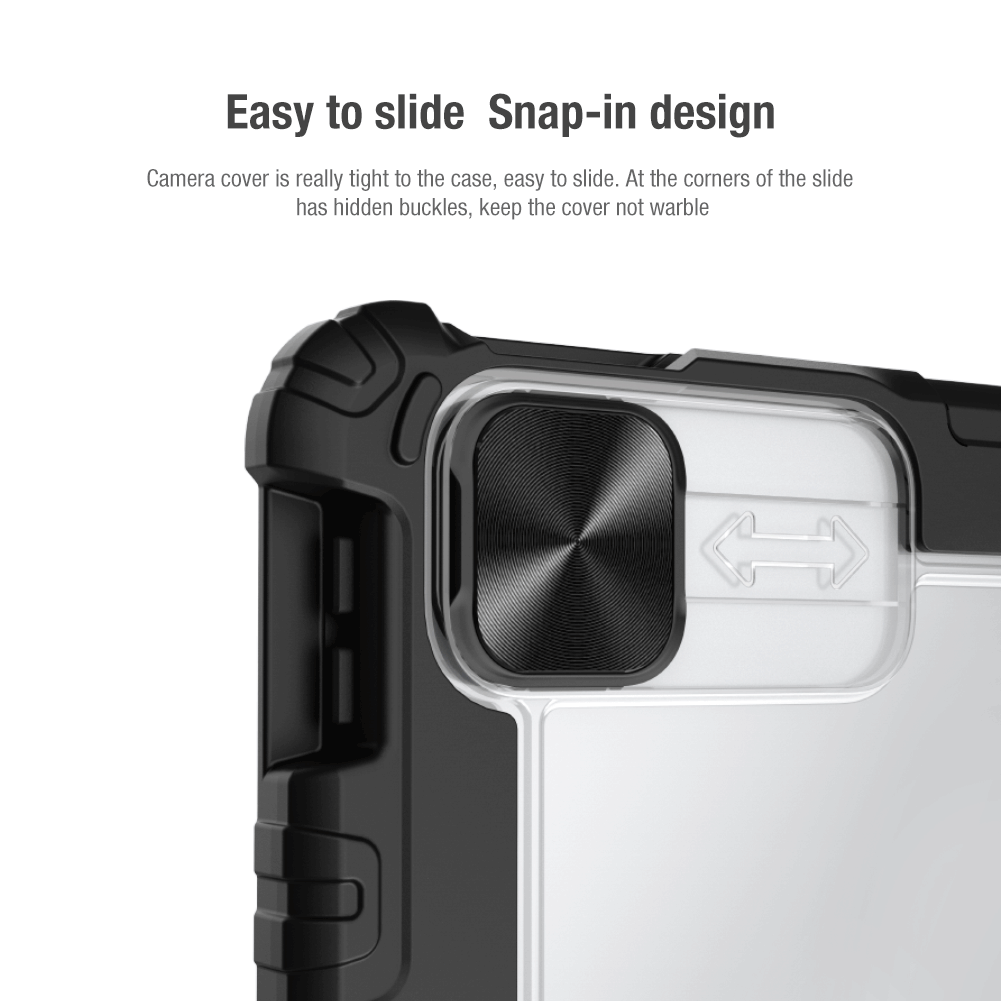 Протиударний чохол із захистом для камери Nillkin Bumper Leather Case Pro for iPad Air 4 10.9 (2019) | Pro 11 (2018 | 2020 | 2021) - Black