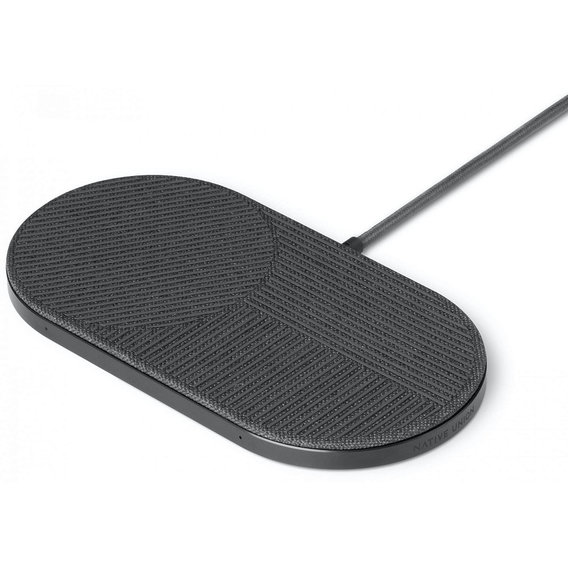 Беспроводная зарядка Native Union Drop XL Wireless Charger Fabric Slate (DROP-XL-GRY-FB-UEU)