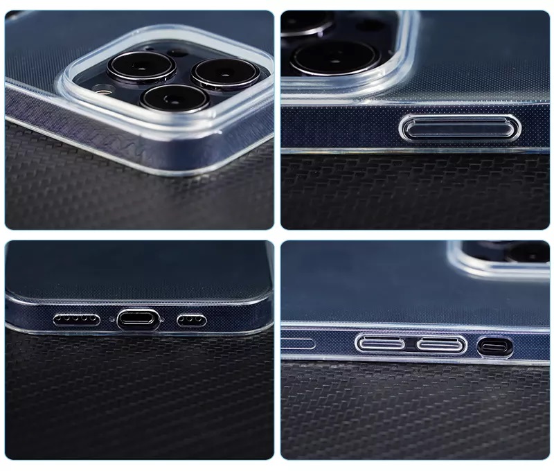Силиконовый тонкий прозрачный чехол STR Clear Silicone Case 0.5 mm для iPhone 13 Pro - Clear