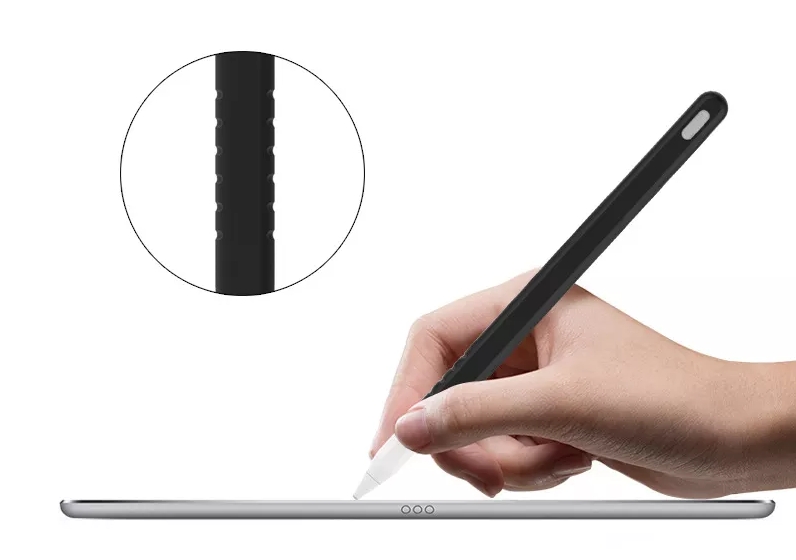 Силіконовий чохол зі змінними наконечниками для Apple Pencil 2 STR Silicone Pencil Case - Black