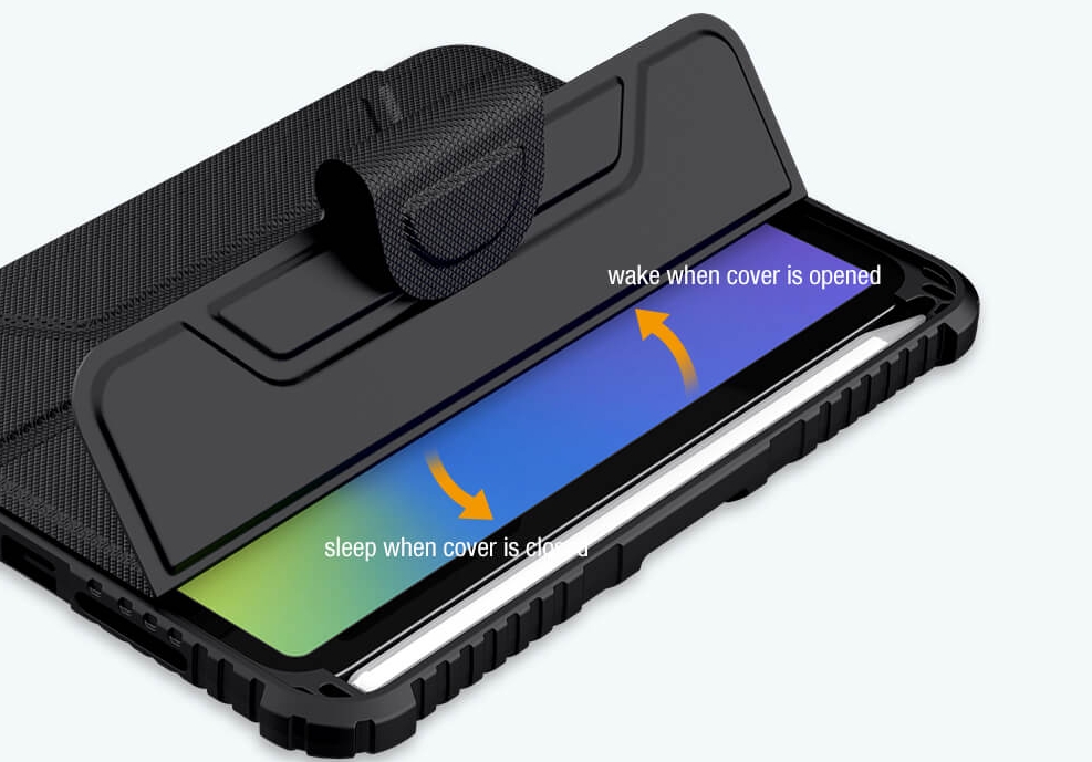 Противоударный чехол с защитой камеры Nillkin Bumper Leather Case Pro for iPad Mini 6 (2021) - Black