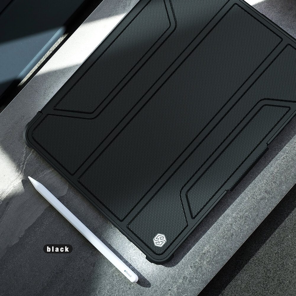 Противоударный чехол с защитой камеры Nillkin Bumper Leather Case Pro for iPad Mini 6 (2021) - Black