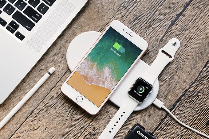 Беспроводная зарядка AirPower Wireless Charger (OEM) for iPhone and Apple Watch 3in1