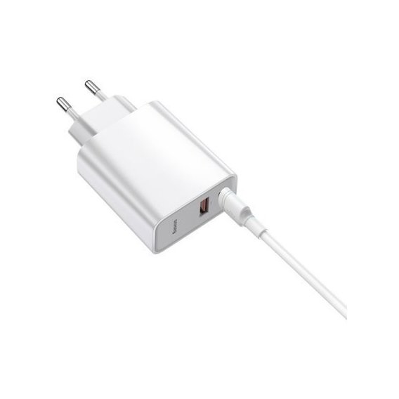 Зарядное устройство Baseus Wall Charger USB-C and USB PPS Quick Charge 30W with USB-C Cable