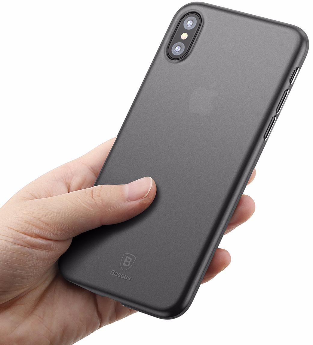 Чехол Baseus Wing Case 0.45 mm for iPhone Xs Max - Black