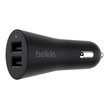 Автомобильное ЗУ Belkin Car Charger (24W) USB 2.4A, dual, black