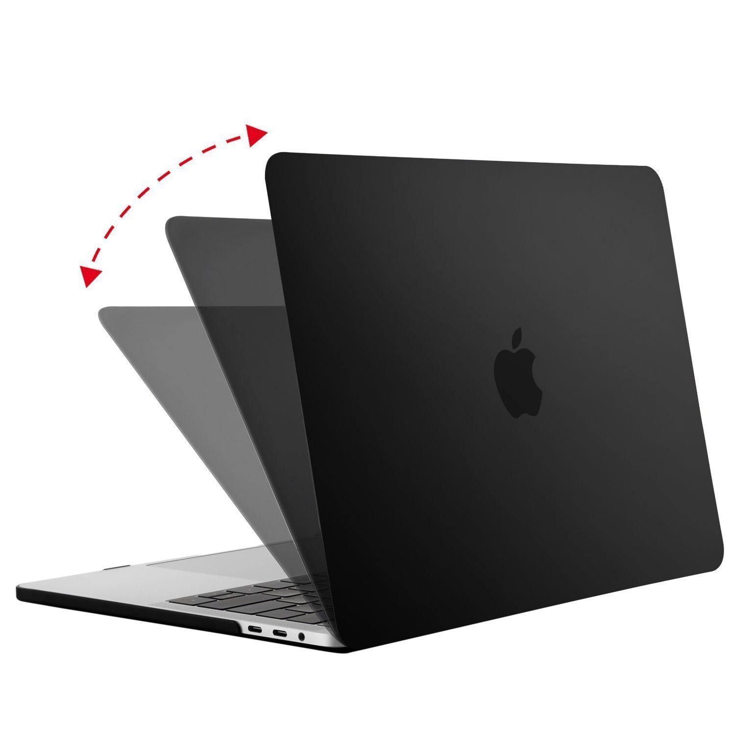 Пластиковая накладка STR Matte Hard Shell Case for MacBook Pro 13 (2016-2018) - Black