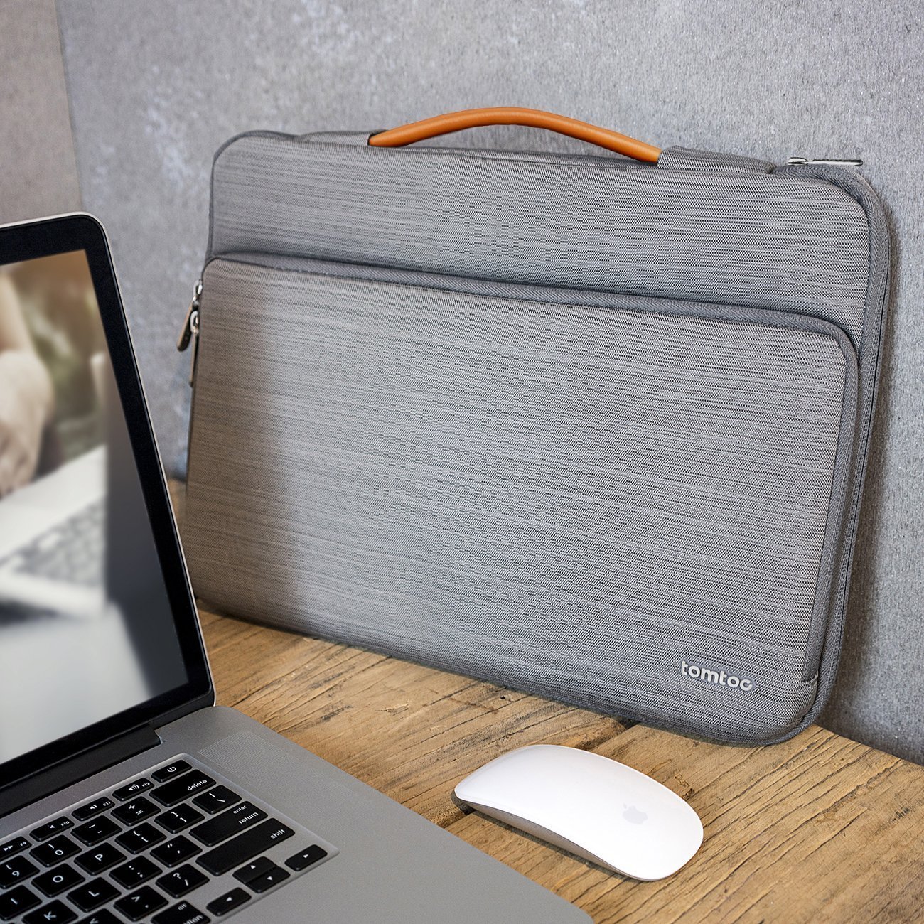 Чехол-сумка tomtoc Laptop Briefcase for MacBook Pro 15 - Gray