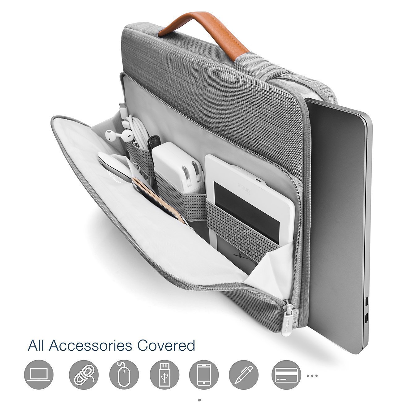 Чехол-сумка tomtoc Laptop Briefcase for MacBook Pro 15 - Gray