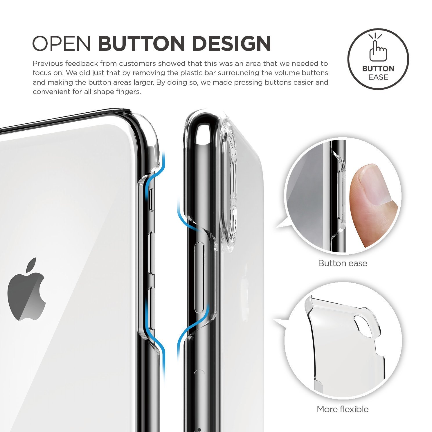 Elago Slim Fit 2 Case Crystal Clear for iPhone X (ES8SM2-CC)