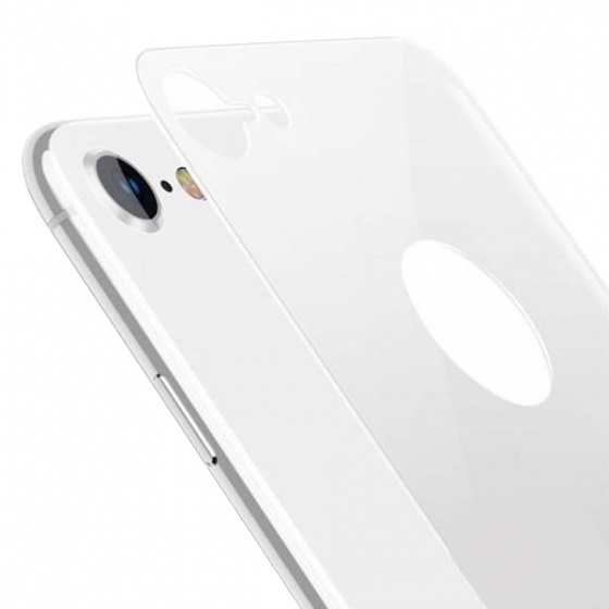 Защитное стекло Baseus 4D 0.3mm Arc-surface Back Tempered Glass for iPhone 8 Silver (SGAPIPH8N-4D0S)