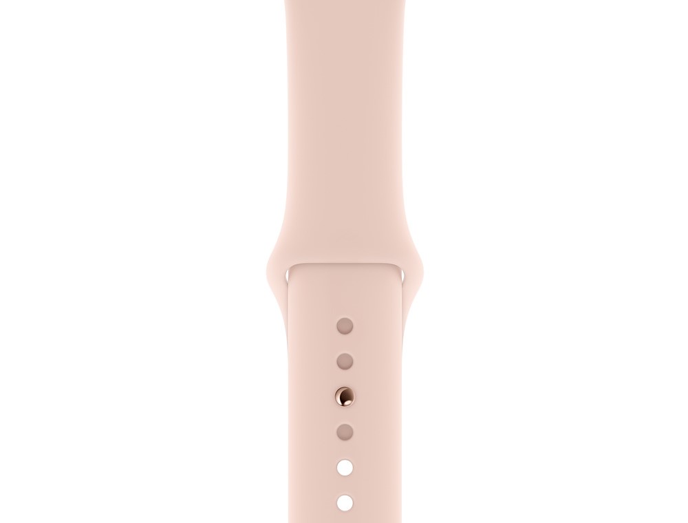 Apple Watch Series 4 (GPS) 44mm Gold Aluminum w. Pink Sand Sport Band (MU6F2)