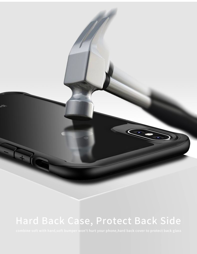 Чехол STR Shockproof Hybrid Case for iPhone X/Xs - Black