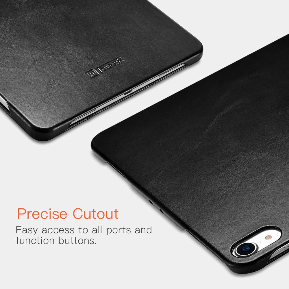 Чехол iCarer Vintage Genuine Leather Folio Case for iPad Pro 12.9 (2018) - Black