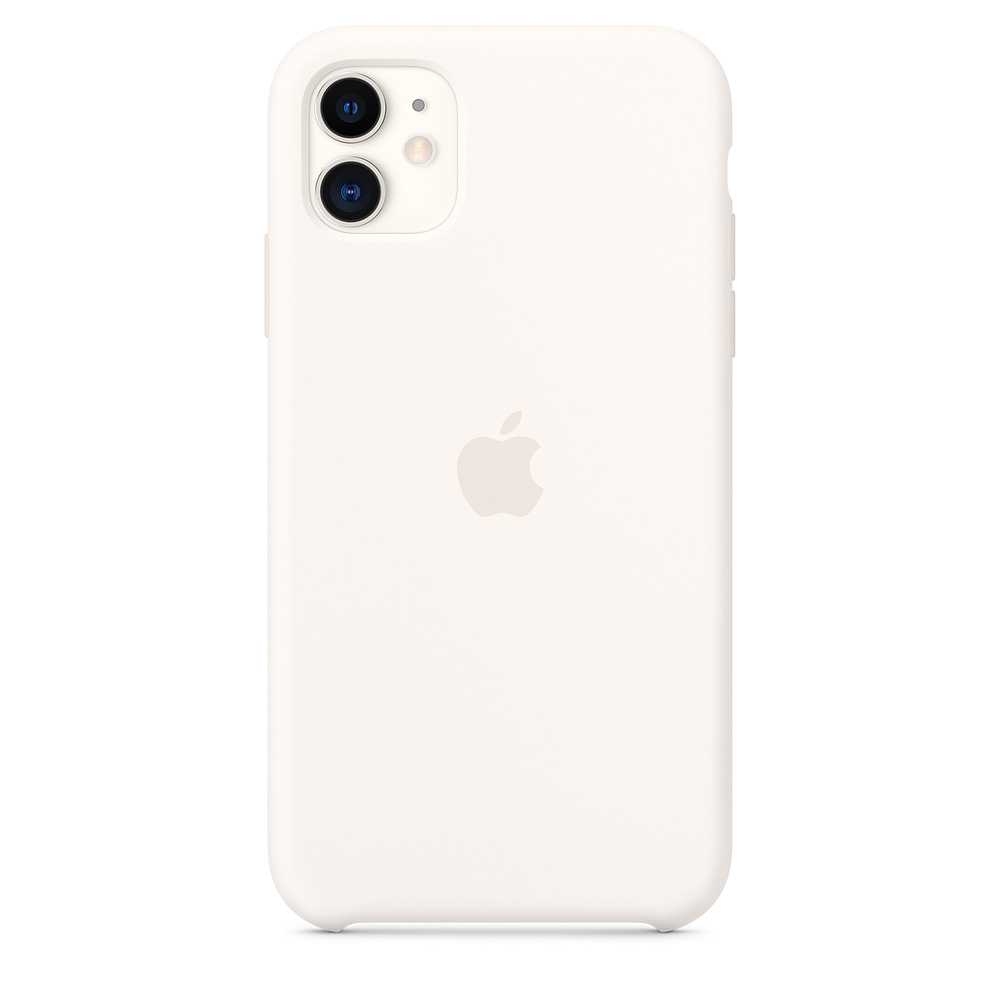 Чехол STR Silicone Case for iPhone 11 - White (Лучшая копия)