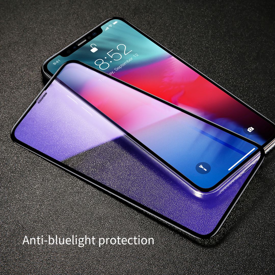 Защитное стекло Baseus Full Coverage Tempered Glass for iPhone Xs Max - Black