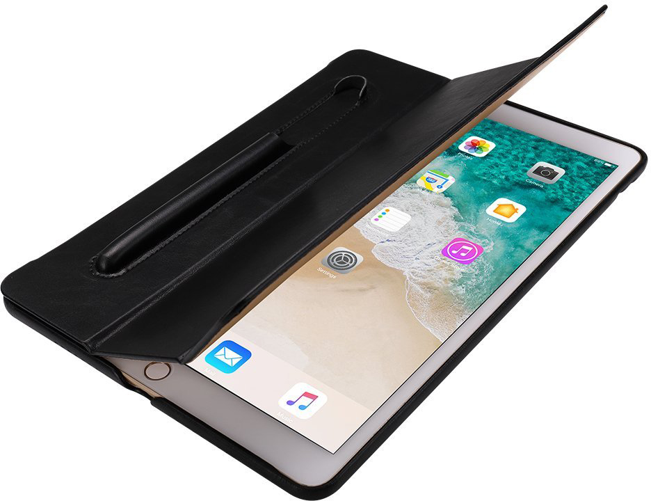 Кожаный чехол JisonCase Leather Case with Pencil Holder for iPad Pro 10.5 - Black (JS-PRO-31M10)