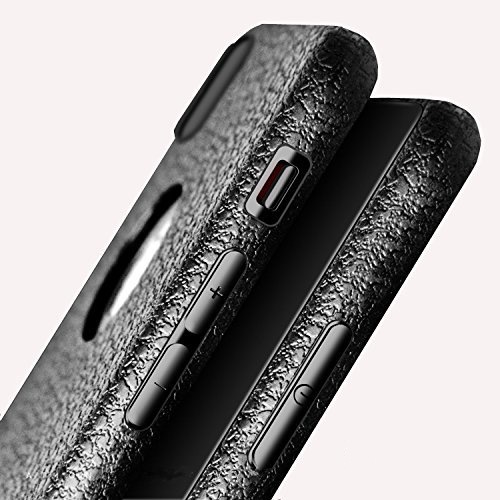 Чехол STR Lichi Pattern Leather TPU Case for iPhone X/Xs - Black