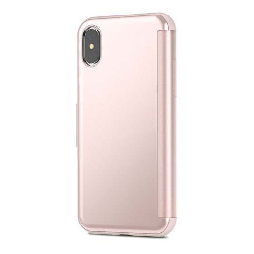 Moshi StealthCover Slim Folio Case Champagne Pink for iPhone X (99MO102301)