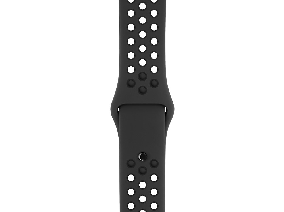 Ремешок STR Nike Sport Band for Apple Watch 42/44 mm - Anthracite/Black