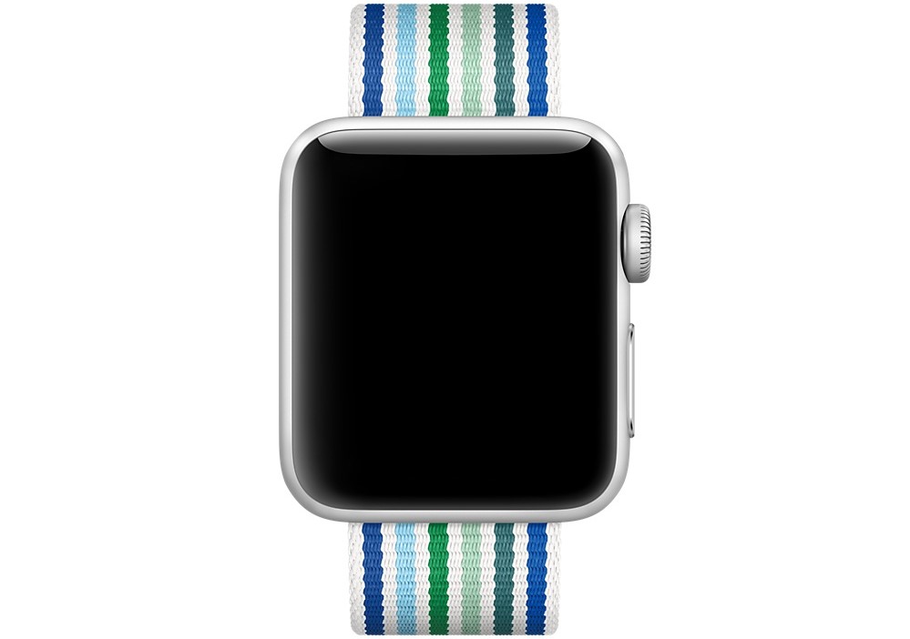 Apple Watch 42/38mm Woven Nylon (Оригинал) - Blue Stripe