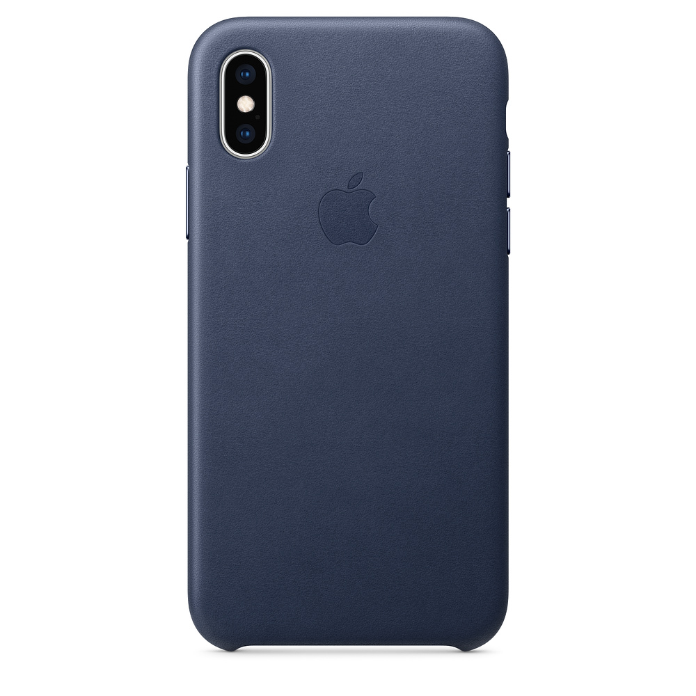 Чехол STR Leather Case for iPhone Xs Max OEM - Midnight Blue