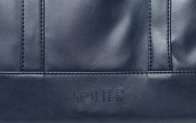 Сумка для ноутбука на плечо синяя Solier S04
