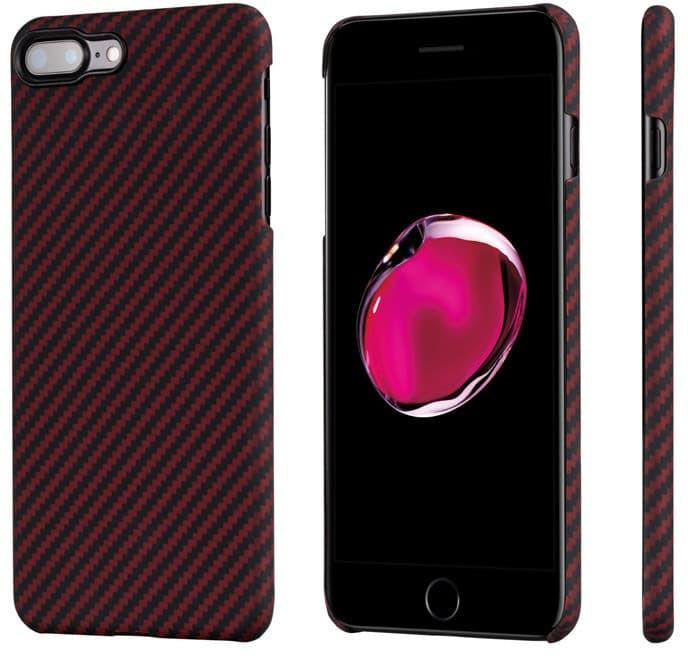 Pitaka Aramid Case Black/Red for iPhone 8 Plus/7 Plus (KI8003S)