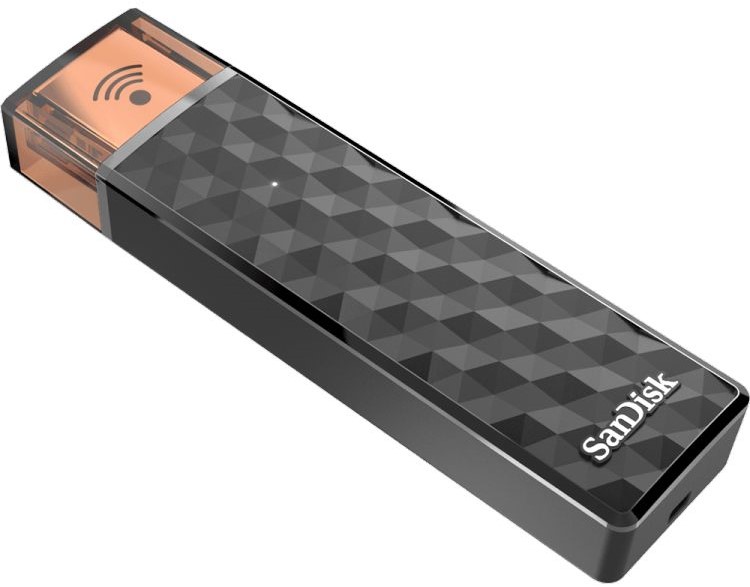 Беспроводная флешка SanDisk WIFI Connect Wireless Stick 128GB - Black (SDWS4-128G)
