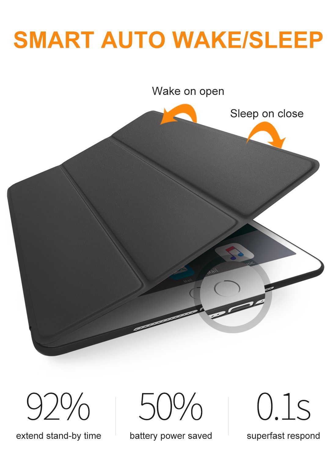 Чехол STR Soft Case для iPad Mini 1/2/3 - Black (STR-M1-SC-BK)
