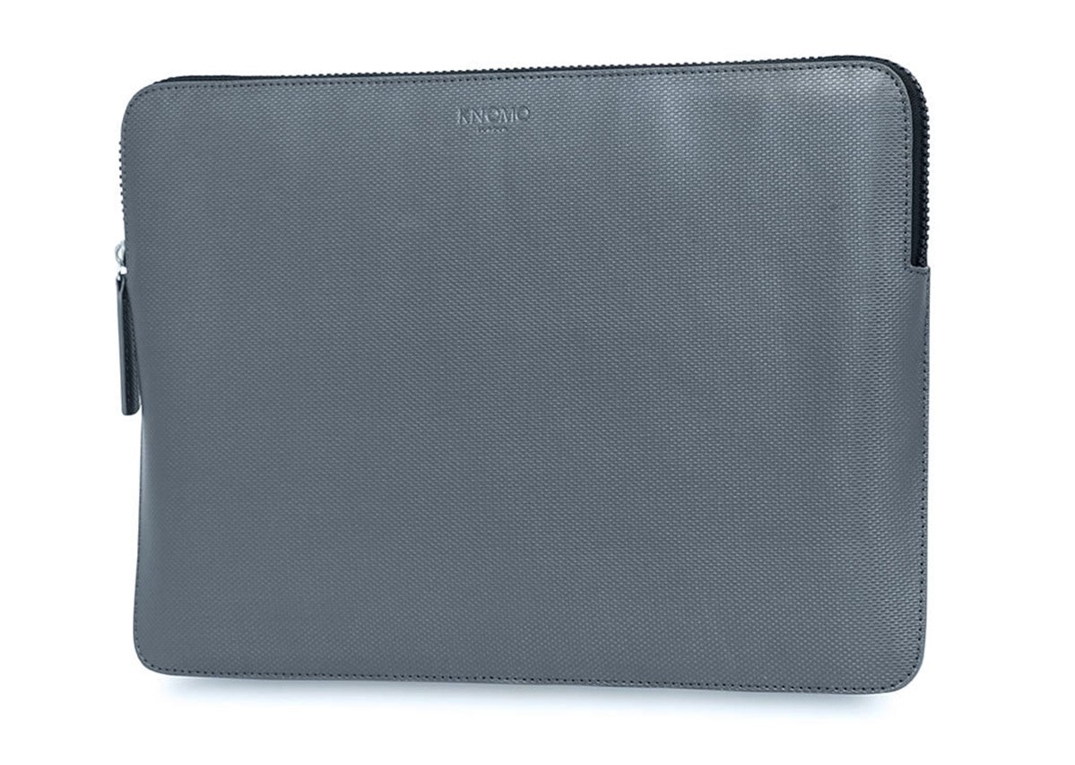 Папка Knomo Geometric Embossed Laptop Sleeve Silver for Macbook 12