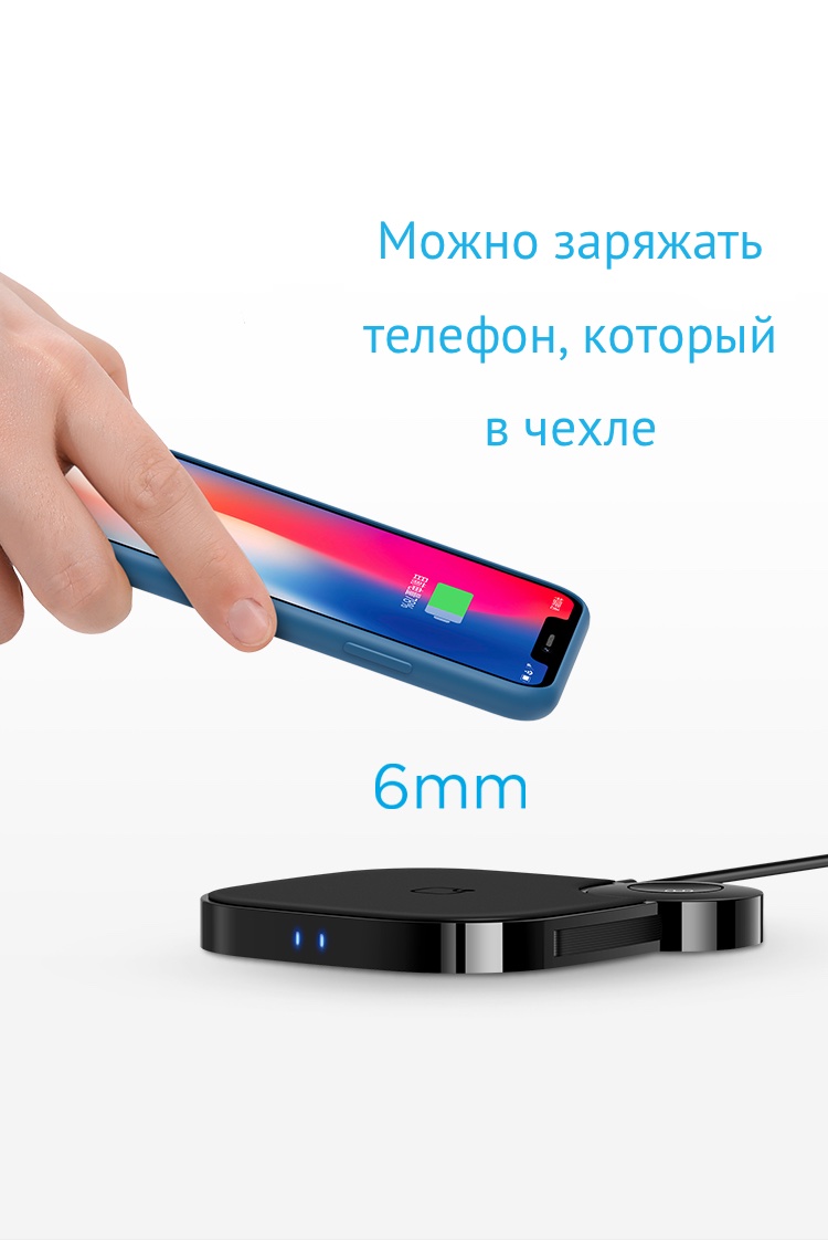 Беспроводное зарядное устройство для iPhone и Apple Watch USAMS 2IN1 Wireless Charger