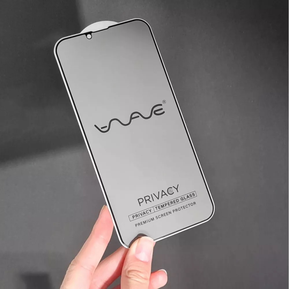 Защитное стекло Анти-шпион WAVE Privacy iPhone 15